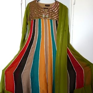 Fancy Pakistani dress.